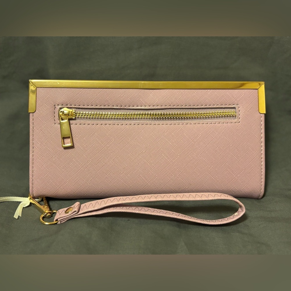 Alyssa Pink Wristlet Wallet - Picture 2 of 6